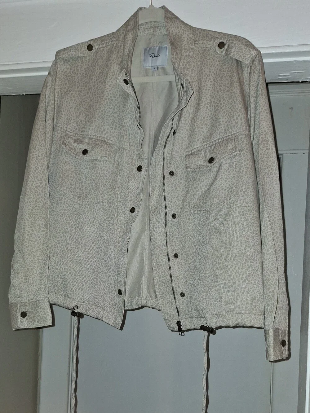 Rails Women's Cream Printed Lightweight Shirt Jacket